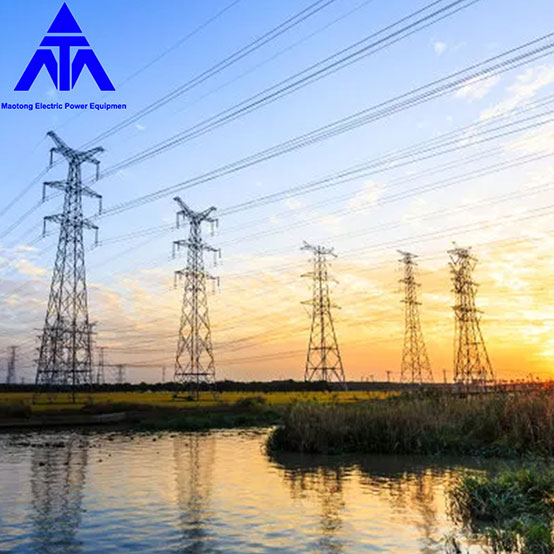 35KV 66KV kotni jekleni stolp za zaustavitev padca z električno energijo